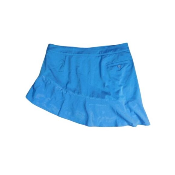 Lady Hagen Size 10 Blue White Ruffle Trim Golf Skort NWT - Picture 3 of 3
